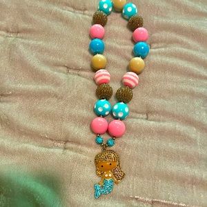 African American Mermaid Bead Necklace